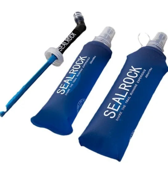 Plastic portable straw with suction tube for mountain climbing and off-road biking hydration