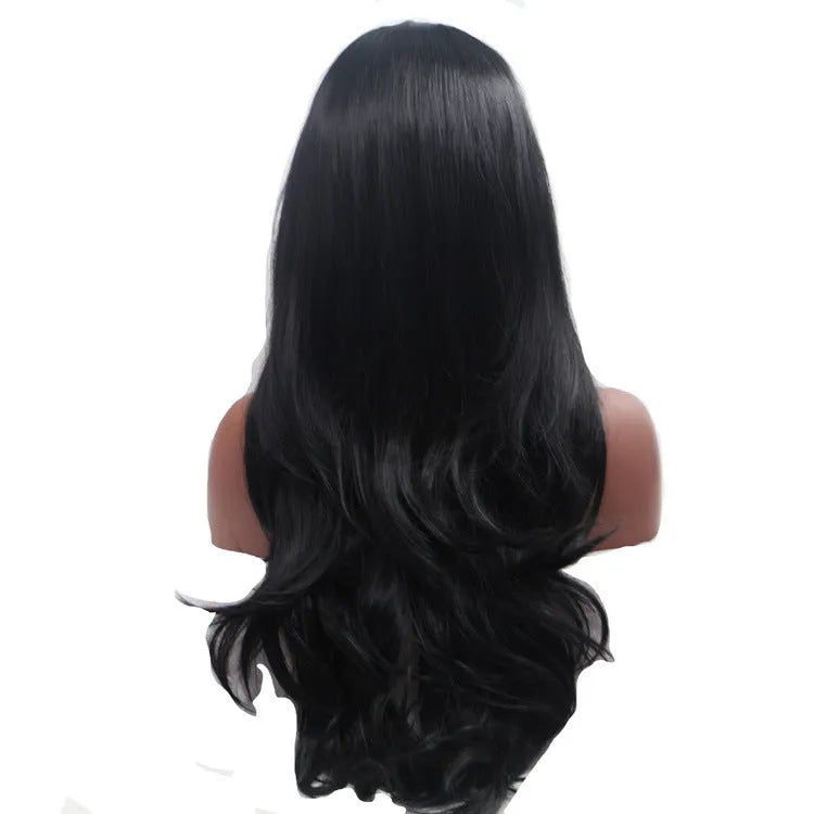 Long curly high temperature wire wig headgear in picture colour for general use