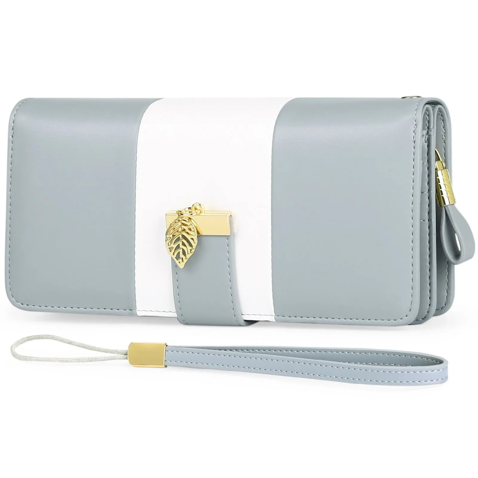 Anti theft brush handbag in PU leather with lock closure, shown in midnight black colour.