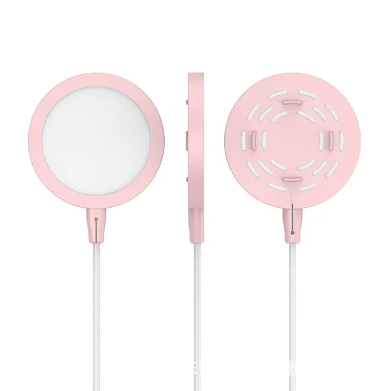 White silicone protective cover on Magsafe wireless charger, shockproof and easy clean