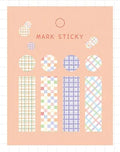 PVC index stickers in multiple colours and styles for notebook organisation