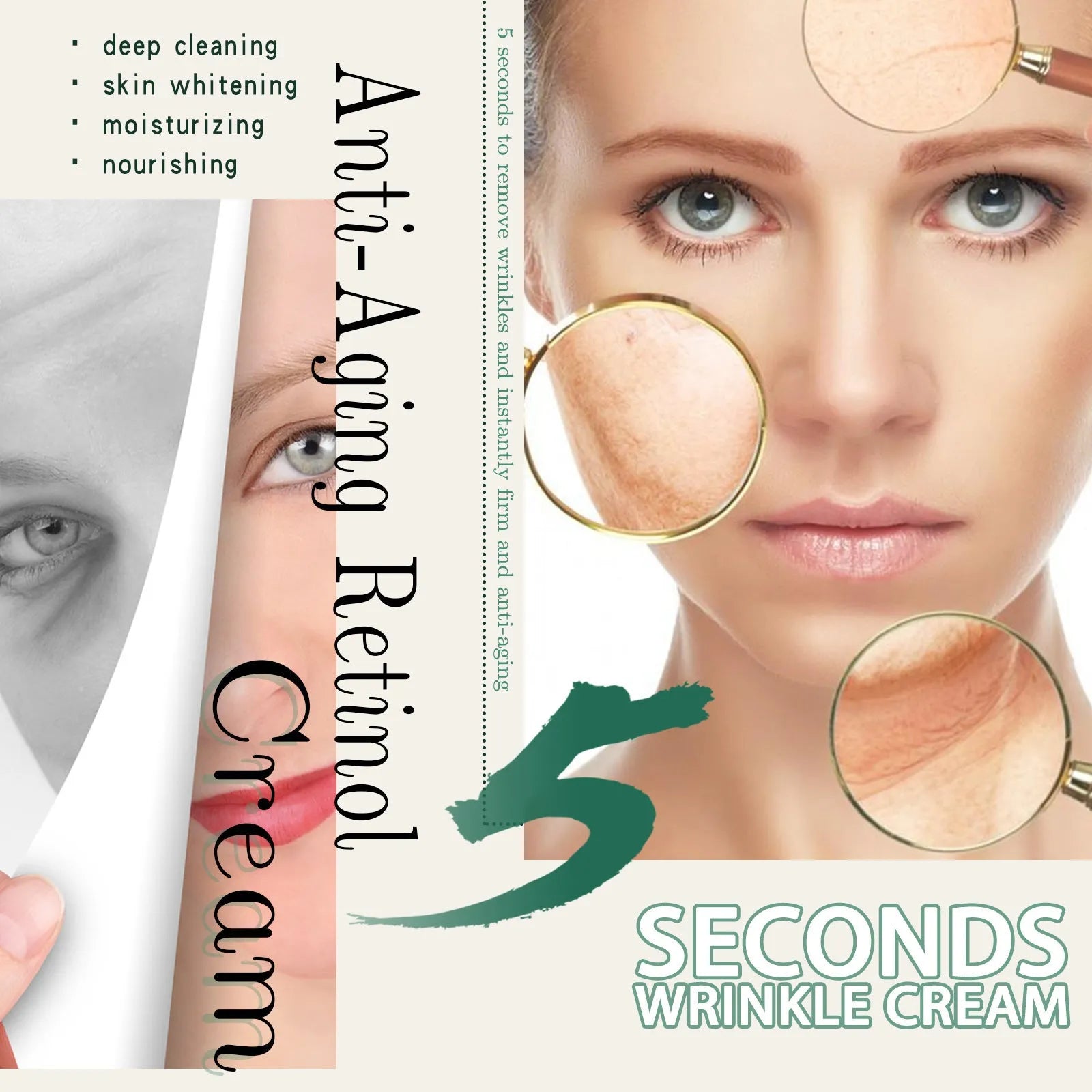 30g jar of anti-aging anti-wrinkle face cream for facial hydration