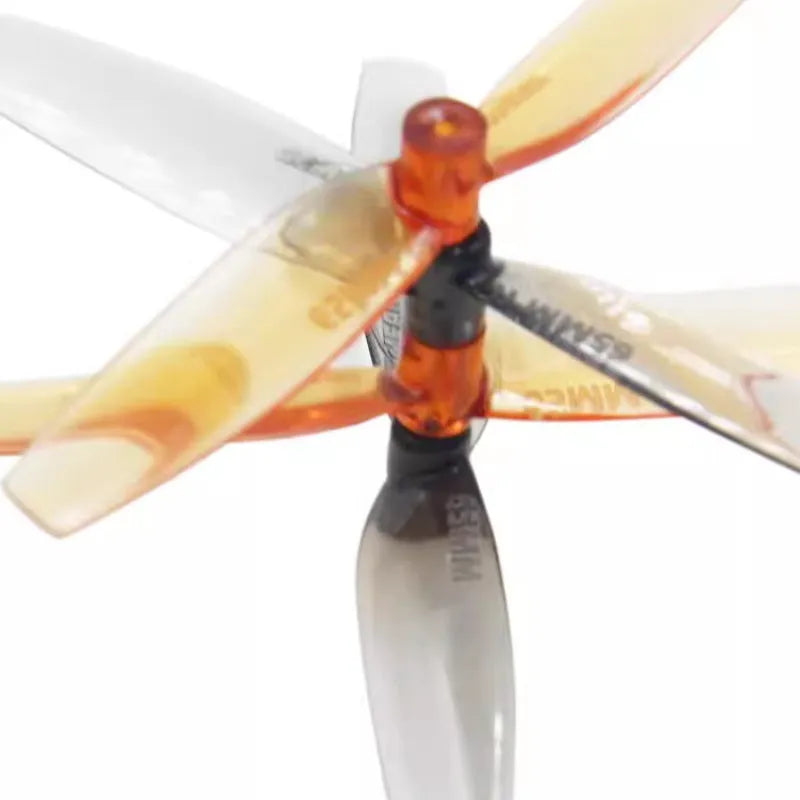 65mm two-blade PC plastic racing propeller set with positive and reverse rotation, 8 pieces