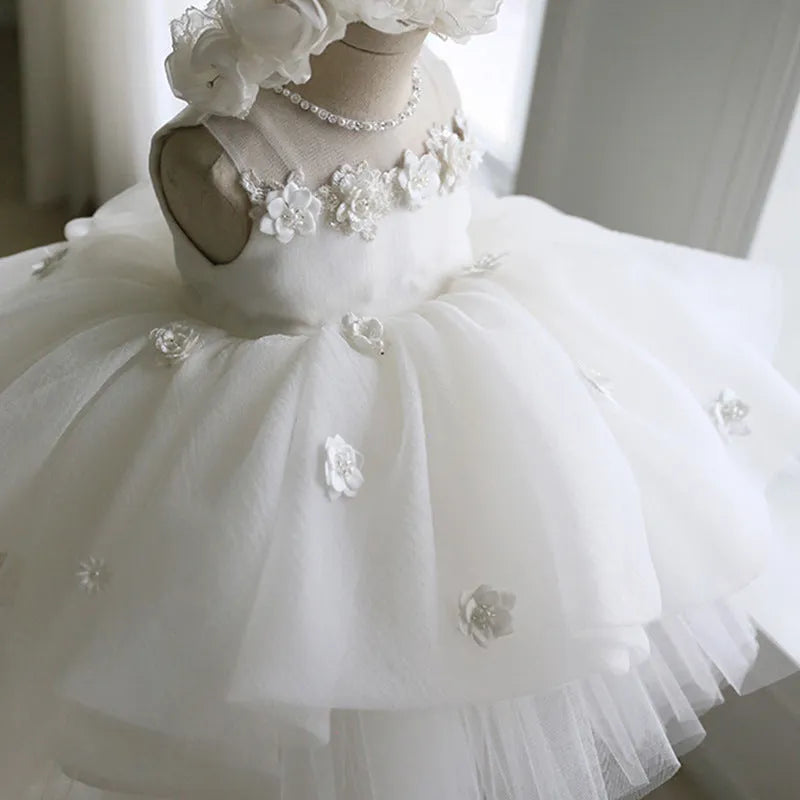 White girls dress with sweet princess style and candy details, polyester and Vinylon lining, suitable height 80-150cm