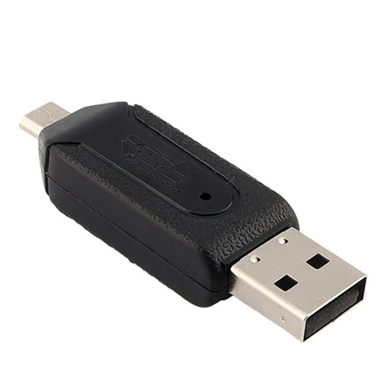USB 2.0 OTG dual-purpose card reader for mobile phones and computers in multiple colours