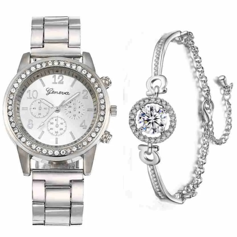 Fashion steel belt men's and ladies' couple quartz watch in gold with 10mm slim case