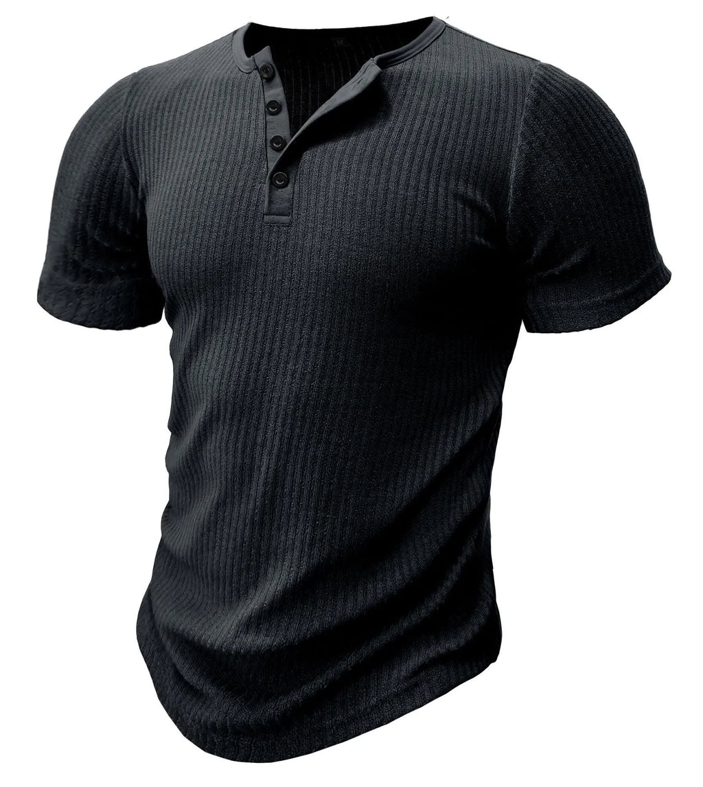 Men's slim fit muscle t-shirt in polyester, shown in army green colour.