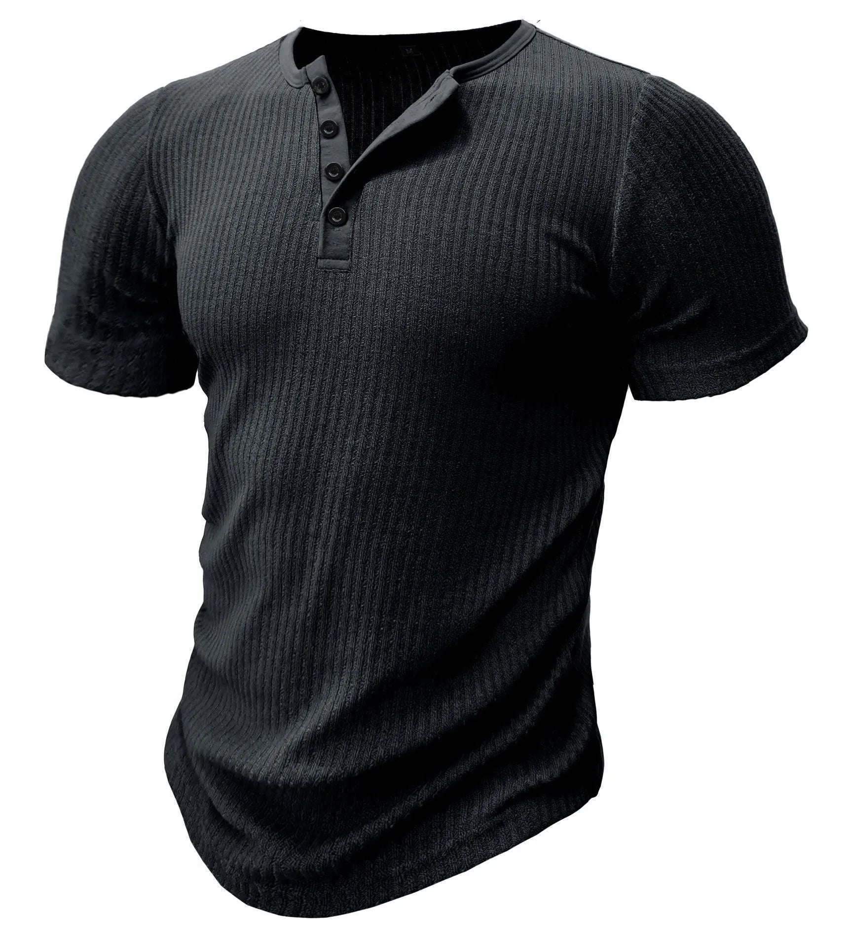 Men's slim fit muscle t-shirt in polyester, shown in army green colour.