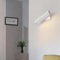 Modern minimalist rotating wall lamp with PC shade and iron body in black finish