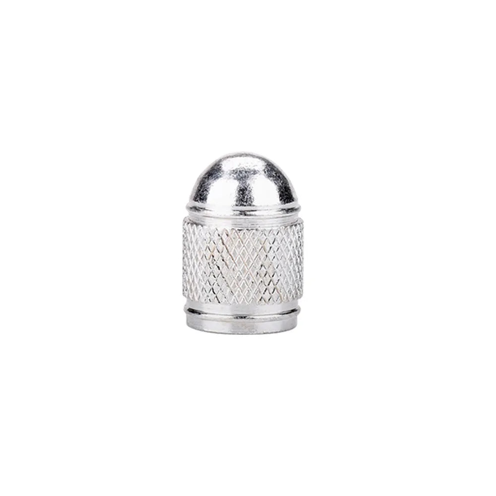 Aluminium mountain bike tyre valve cap with decorative bead in five colour options