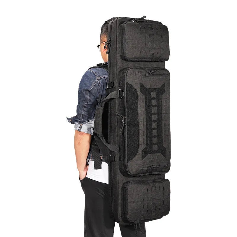 Outdoor Real CS 36-inch water bomb bag in black polyester with solid colour design for paintball and fishing sports