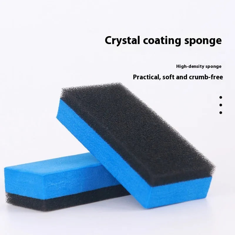 Car repair wax kit containing scratch removal A wax, brightening B wax, and frosted polishing sponge