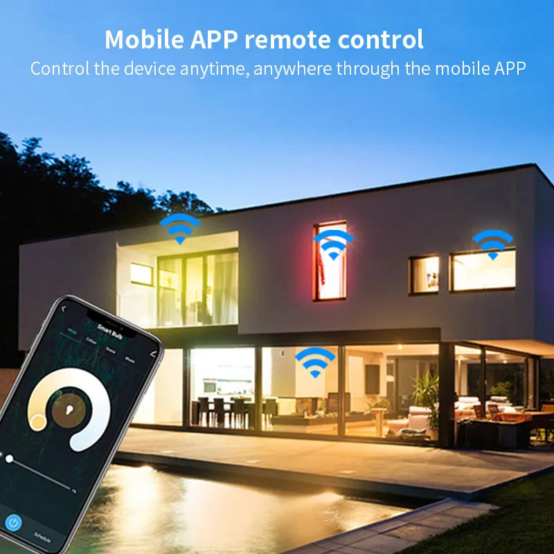 Smart RGBCCT GU10 LED spotlight with WiFi control and colour changing capability