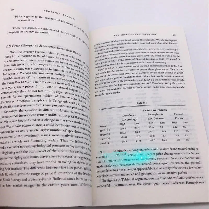 The Intelligent Investor hardcover book by Benjamin Graham with dust jacket