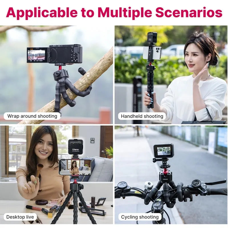 Multifunctional photography and video vlog suite with a tripod, shown in the selected 2985 set colour.