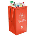 Blue 40-litre PP plastic waste classification bin with clean bag style, dimensions 30cm by 50cm by 30cm