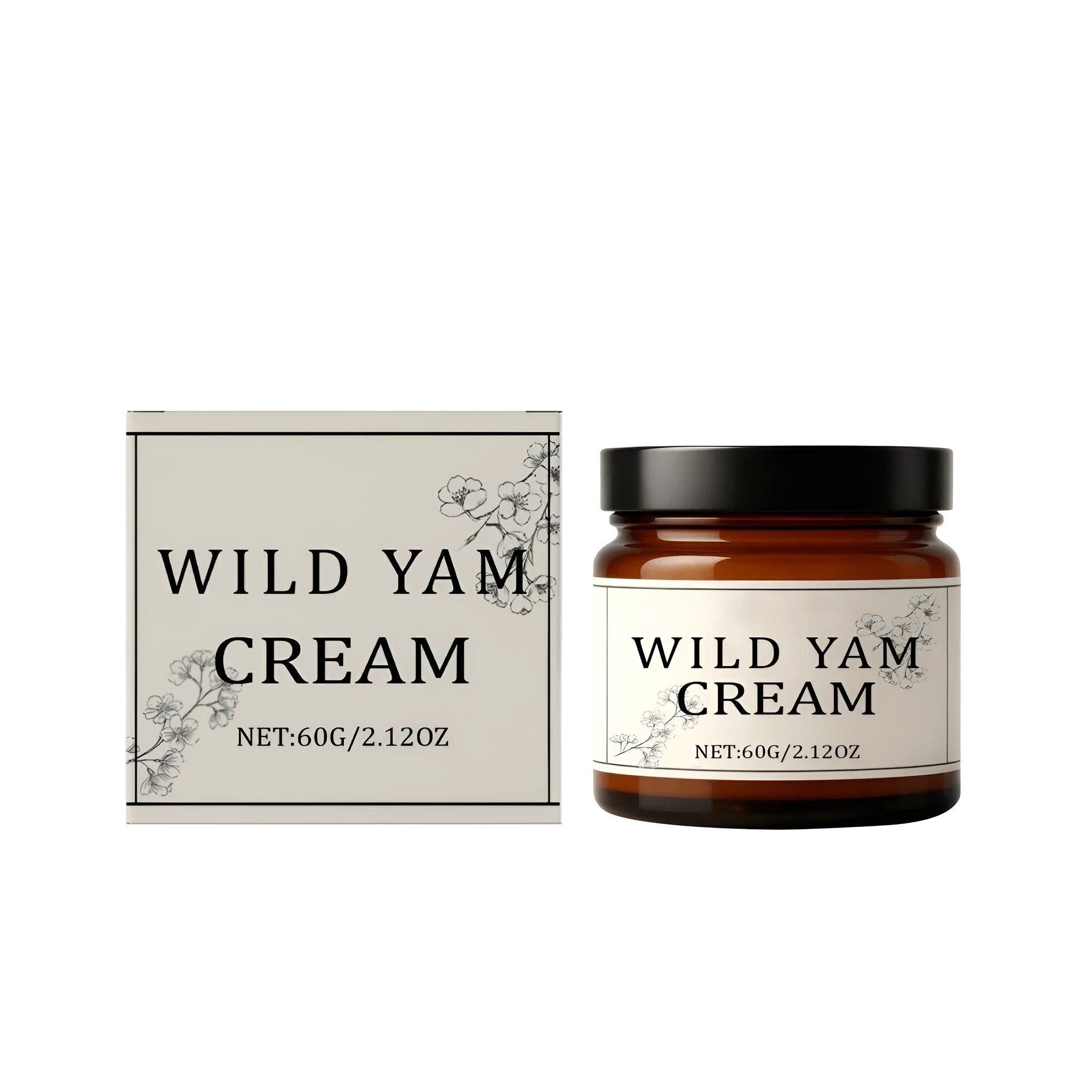 60g Wild Yam Balance Cream jar with botanical extracts for skin care