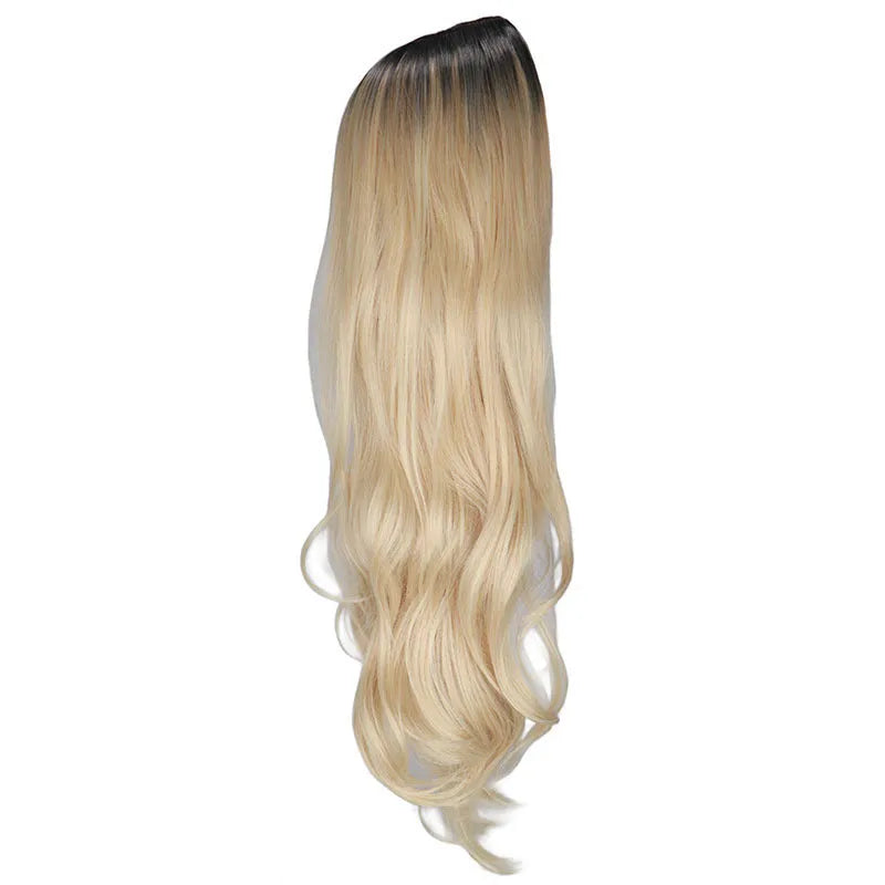Long curly high temperature wire wig headgear in picture colour for general use