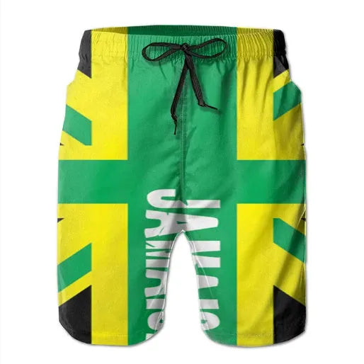 Men's 3D digital printing mesh cloth sports beach shorts in straight type cut, summer polyester shorts
