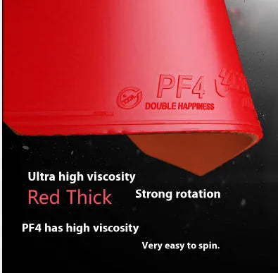 Fast Attack Sticky Classic-50 table tennis racket in red or black with thick sponge.