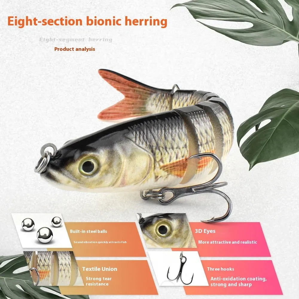 Eight Fish 133mm 203g hard bait bionic plastic fishing lure with colour options
