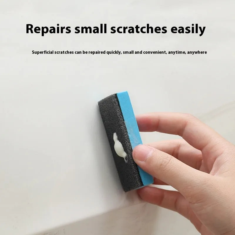 Car repair wax kit containing scratch removal A wax, brightening B wax, and frosted polishing sponge
