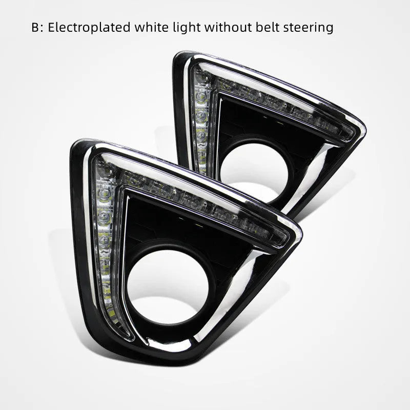 Mazda CX-5 LED daytime running light set with electroplated white housing and 12V bulbs