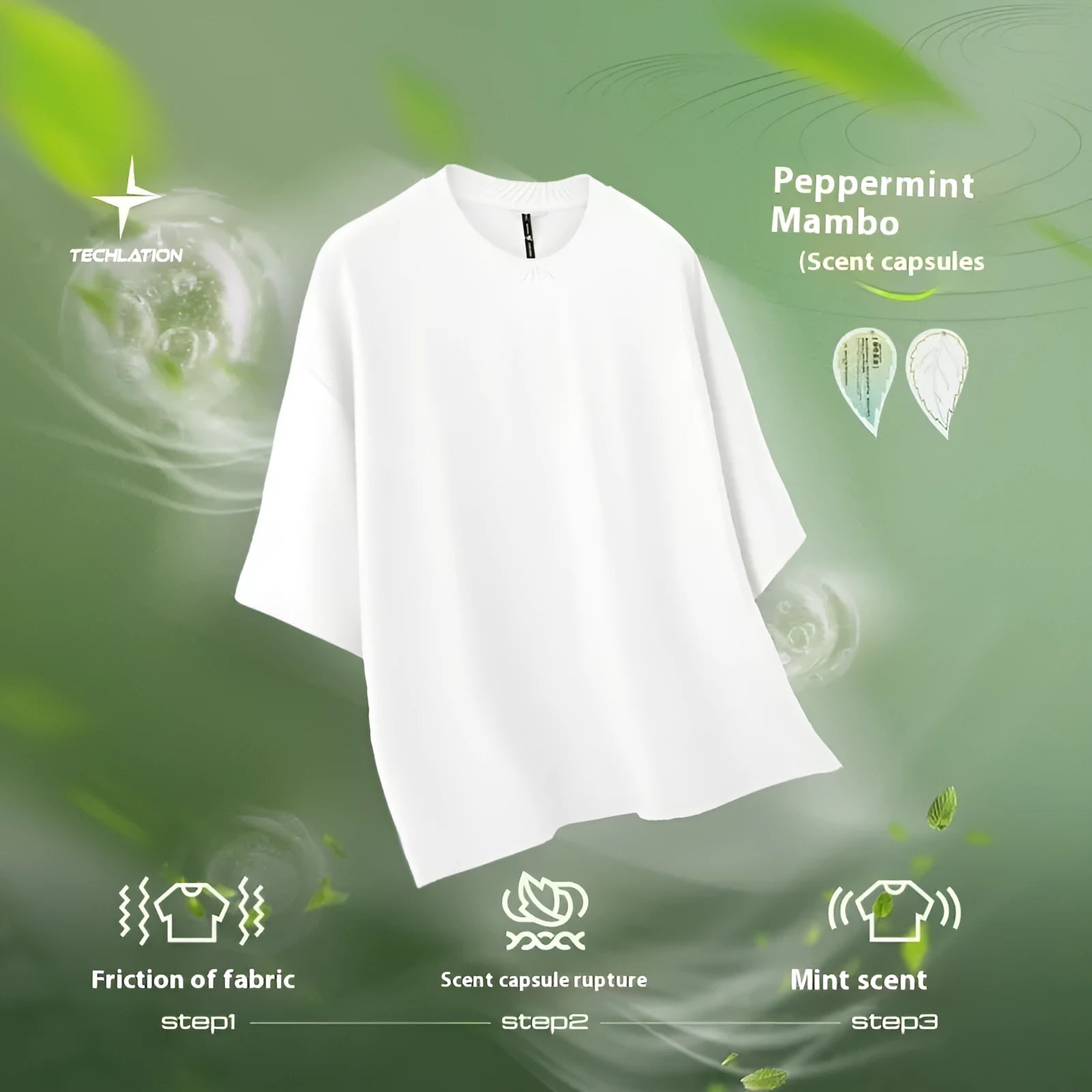 Men's sand grey loose-fit short sleeve T-shirt with quick-drying fabric on a hanger.