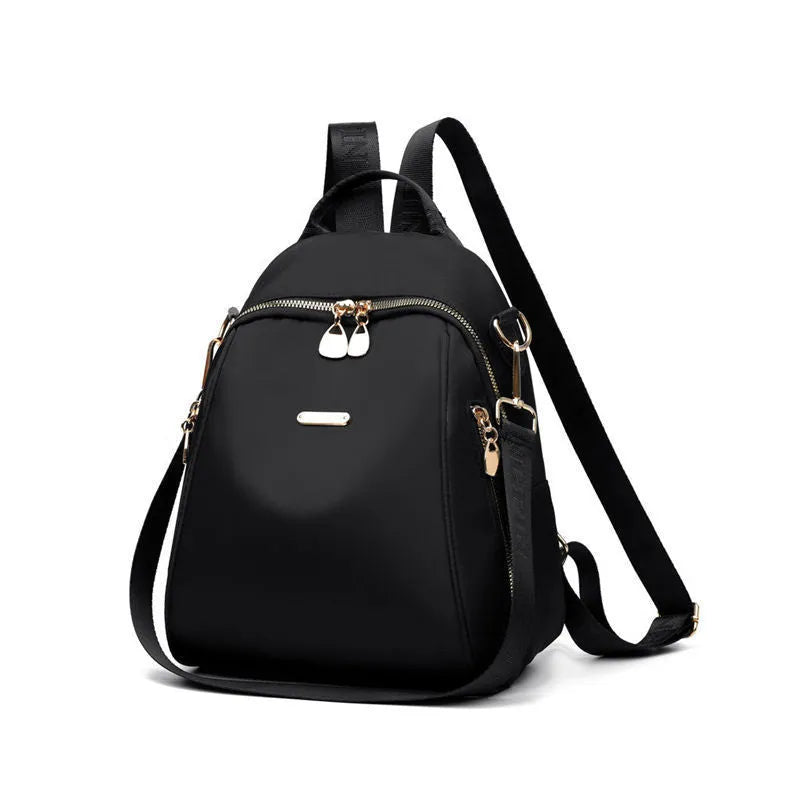 Women's reinforced thickened Oxford cloth casual travel backpack in urban simplicity style with sewing line detail