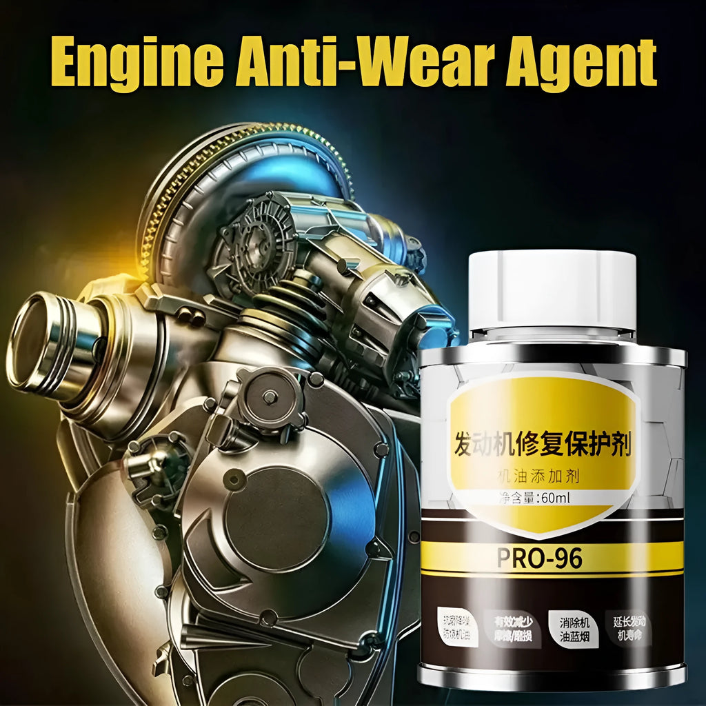 60ml engine oil anti-wear additive bottle with white cap for automobile engine protection