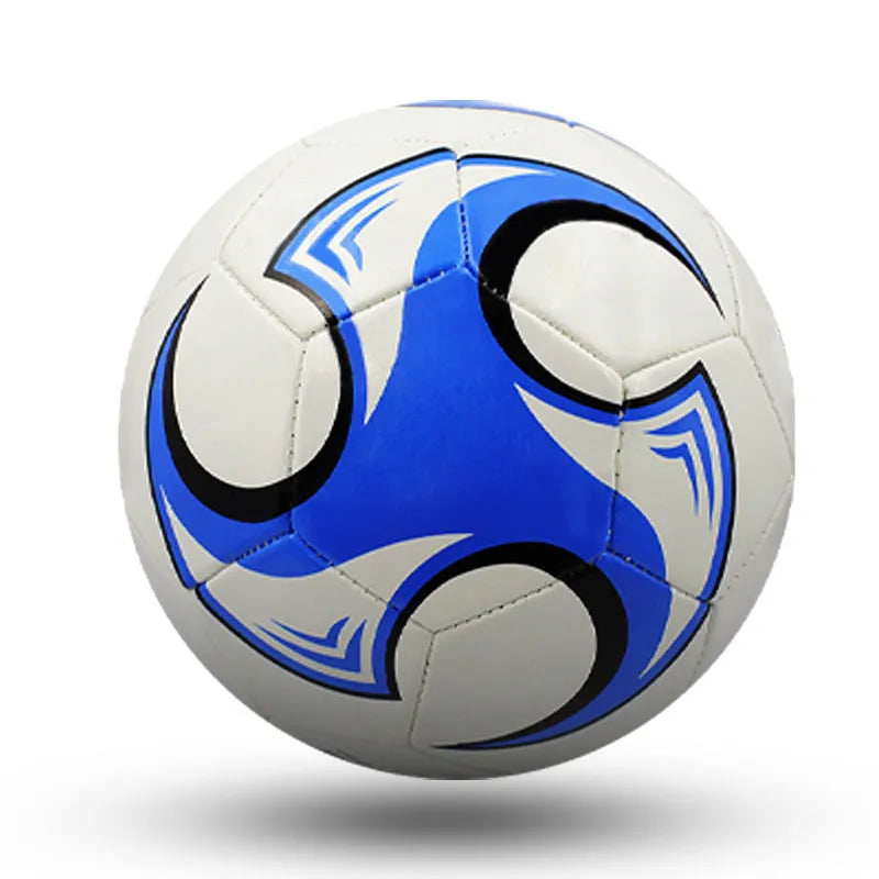 PVC football in sizes 3, 4 and 5 with machine-sewn construction for training and competition