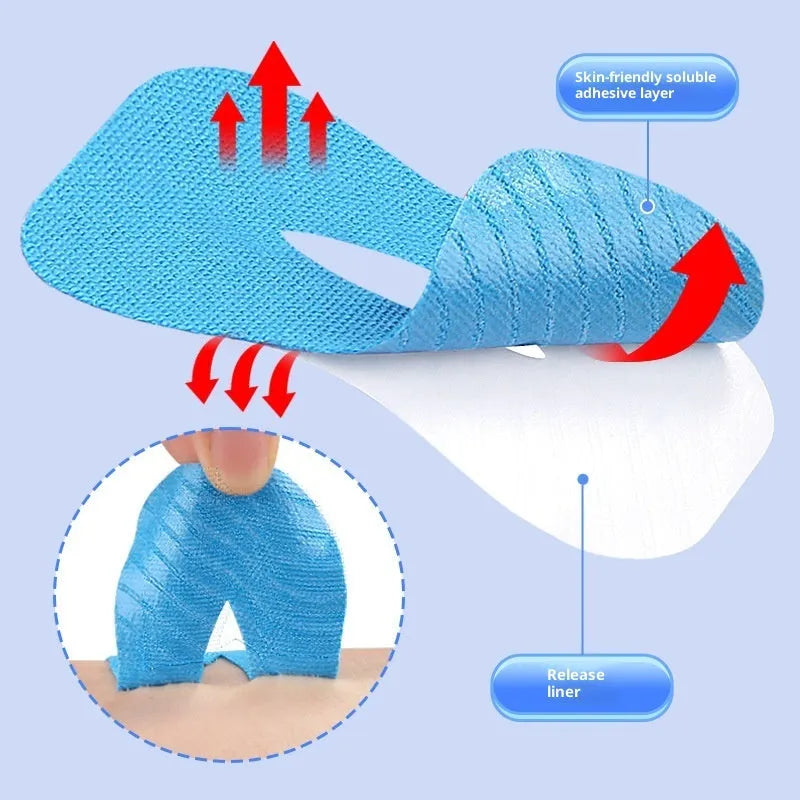 Cotton O-shaped anti-snoring patch 30 pieces in skin colour and light blue box