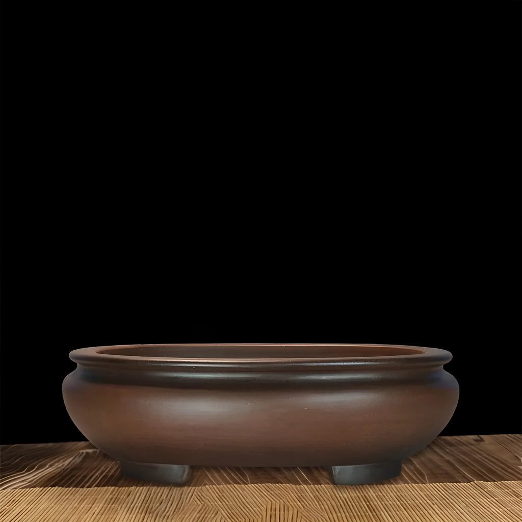 Handmade purple sand desktop flowerpot with classical styling measuring 58cm wide