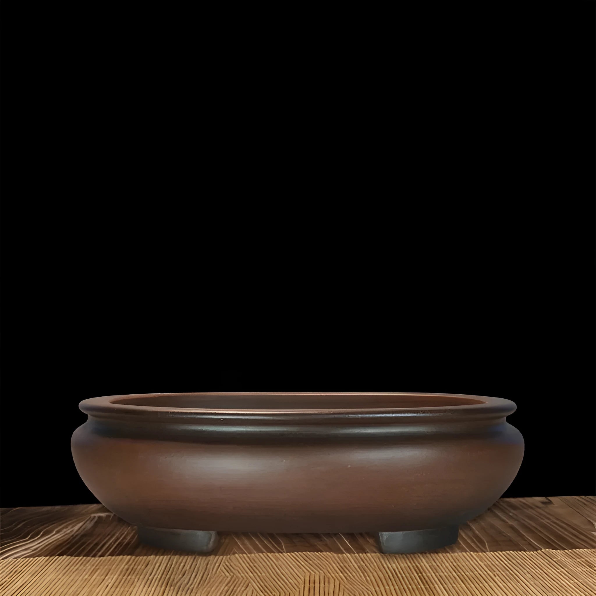 Handmade purple sand desktop flowerpot with classical styling measuring 58cm wide
