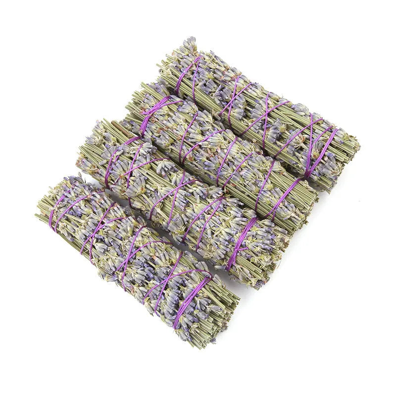 Natural dried lavender flower aromatherapy stick measuring 4 inches for room scenting