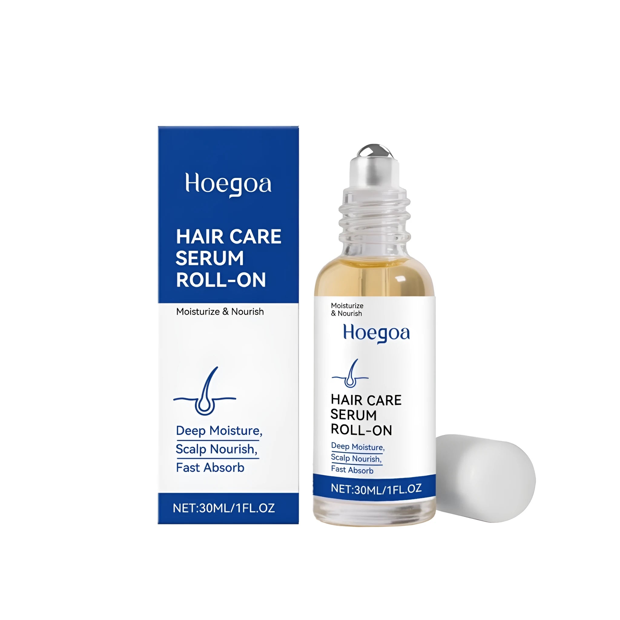 30ml moisturising hair nourishing ball applicator with ginger and Moroccan nut oil blend