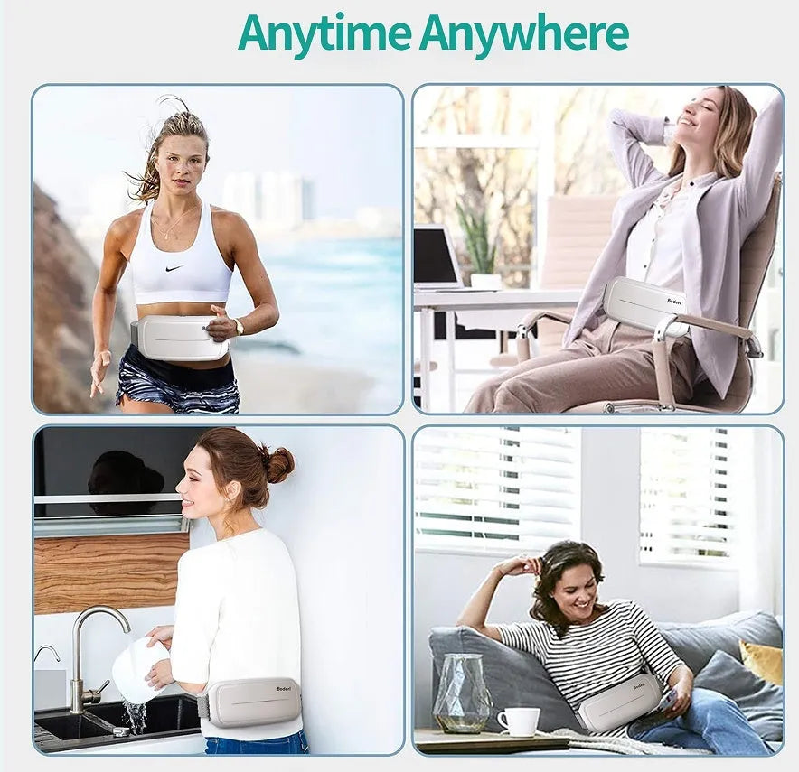 White ab exercise machine with adjustable resistance band and foam-padded backrest