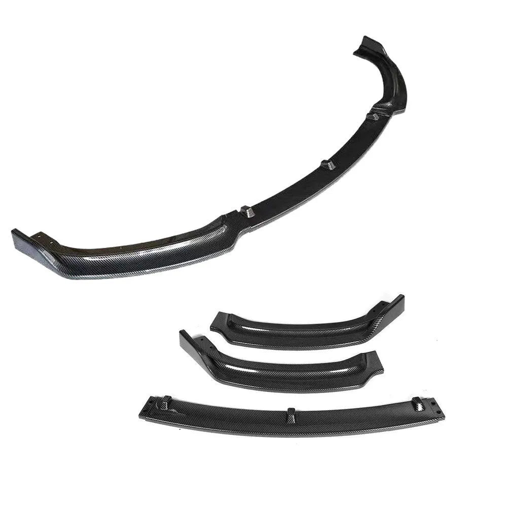Black front bumper lip spoiler for BMW 3 Series F30 F35 models