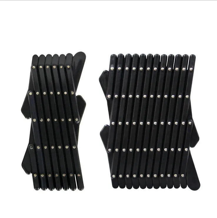 Pet retractable fence in black S size on a white background