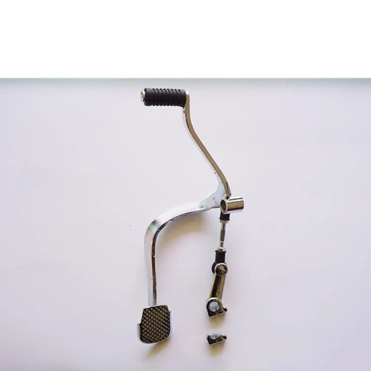300mm GS125 motorcycle gear lever showing coarse and fine teeth on front and rear steps