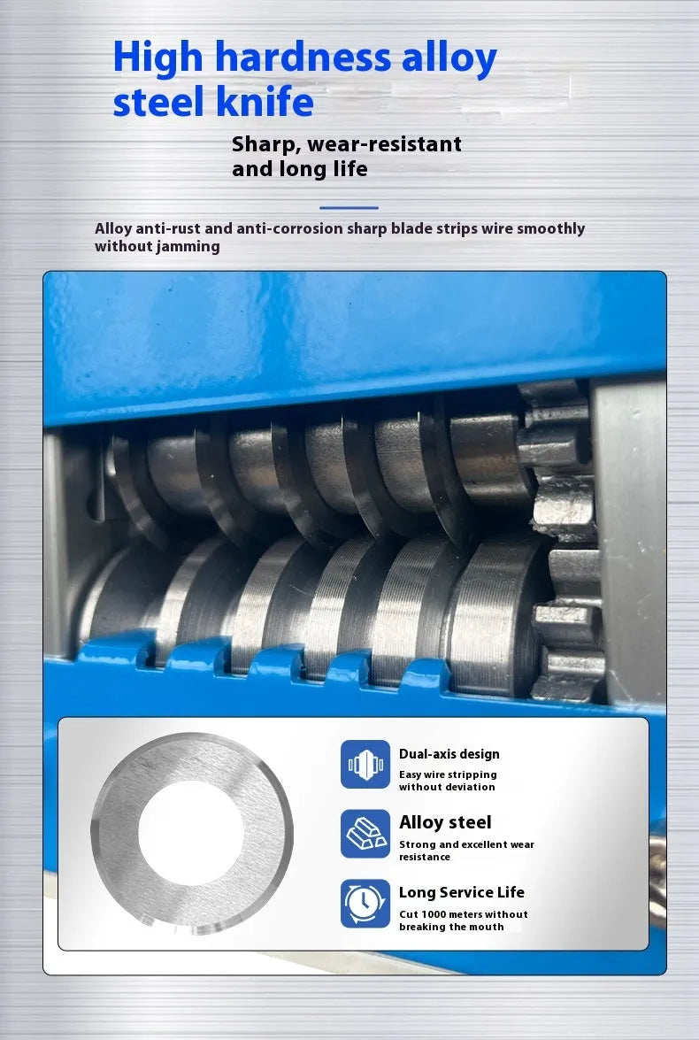 SD-017 manual wire stripping machine with adjustable mechanism for wires 0.5-17mm diameter