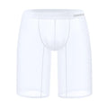 Men's solid colour nylon mesh home shorts in black, shown on a hanger.