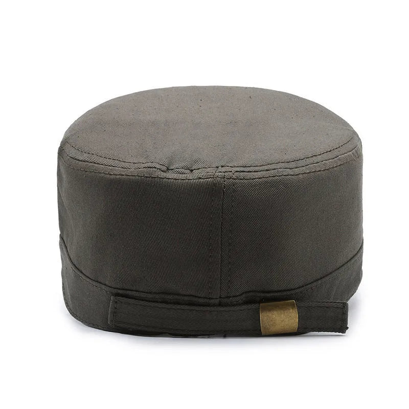 Men's adjustable cotton peaked cap with dome crown in multiple colour options