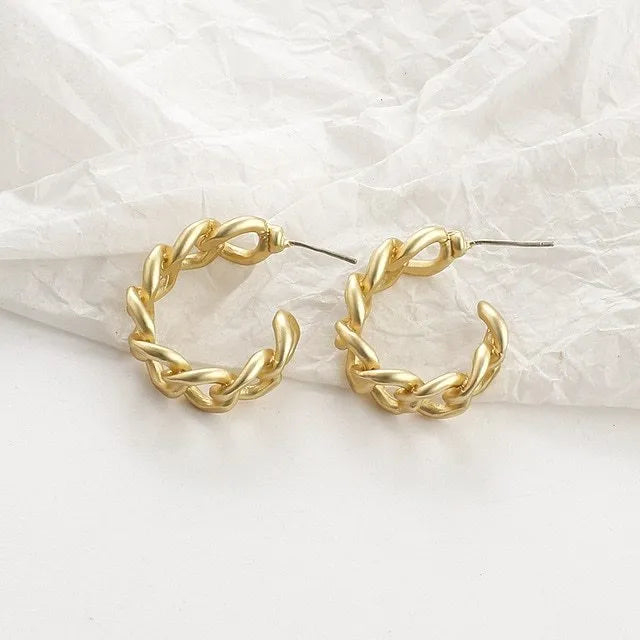 Sweet simulated pearl earrings for women gold alloy geometric shape party office leisure gift choice of 18 styles A-R