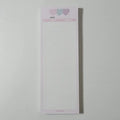 Vertical format English word notepad in half B5 size with double-sided printing and colour-coded cover