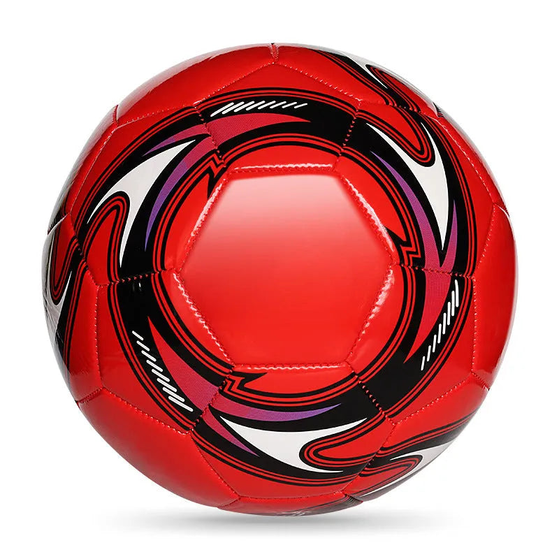 PVC football in sizes 3, 4 and 5 with machine-sewn construction for training and competition