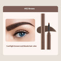 Double-headed eyebrow cream with pencil and powder ends showing five shade options