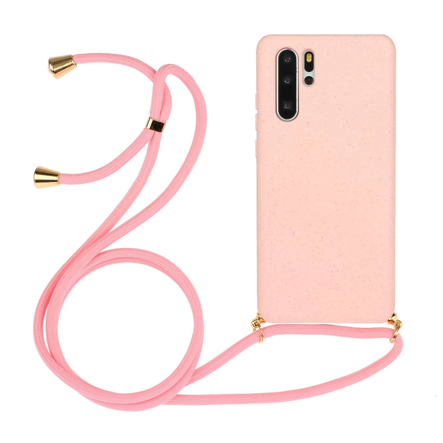 Huawei P30 phone case with wrist strap lanyard and floral design in multiple colour options.