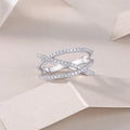 Moissanite wedding ring set in S925 silver with platinum plating, gift box and GRA certificate, size 7
