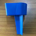 Plastic canopy cup and phone holder in green, 20x14cm, on a beach shelter frame